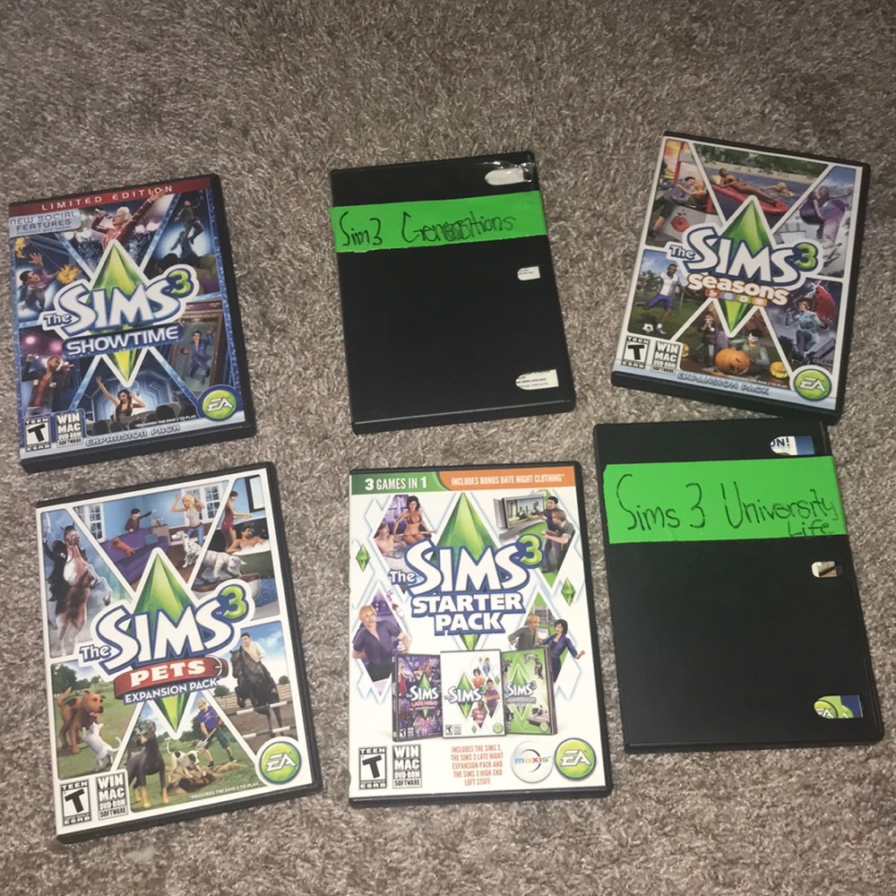 Sims 3 gameplay & expansion pack bundle